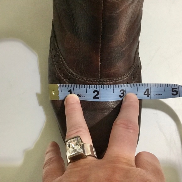 La CANADIENNE Tahra brown mottled leather knee high boots - Picture 12 of 16